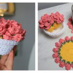 Surprise Plant Pot Coaster Set Crochet Pattern