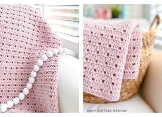 The Picket Fence Baby Blanket Free Crochet Pattern and Video Tutorial