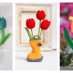 Tulip Flowers Crochet Pattern