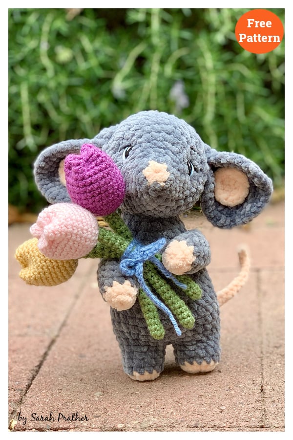 Tulip the Mouse Free Crochet Pattern