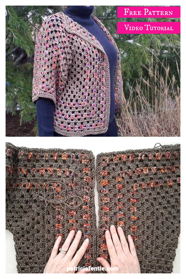 Beginner Friendly Classy Hexagon Cardigan Free Crochet Pattern and Video Tutorial