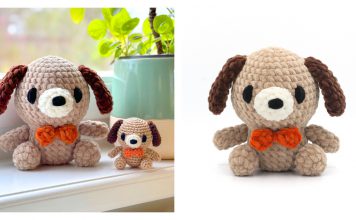 Casper the Dog Amigurumi Free Crochet Pattern and Video Tutorial