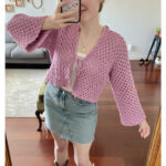 Classic Cropped Granny Hexagon Cardigan Free Crochet Pattern and Video Tutorial