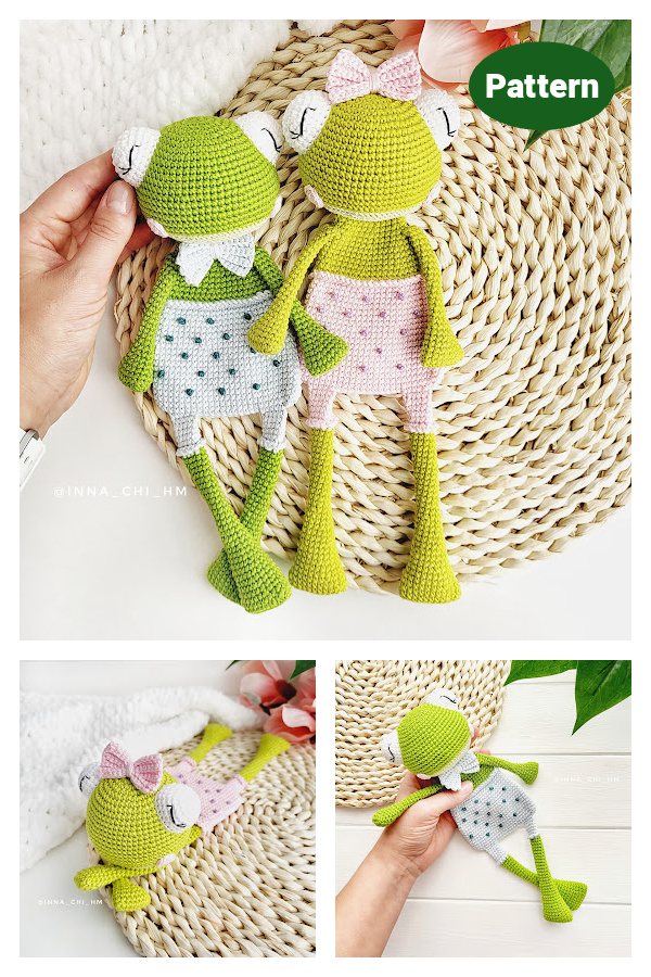Frog Baby Security Blanket Crochet Pattern