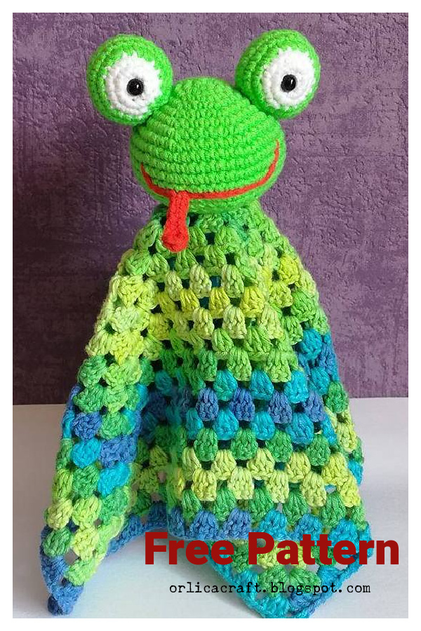 Frog Blankie Free Crochet Pattern