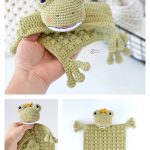 Frog Safety Blanket Free Crochet Pattern