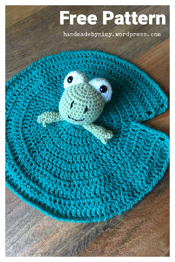 Frog Security Blanket Free Crochet Pattern