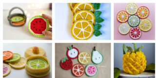 Fruit Coasters Crochet Patterns