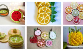 Fruit Coasters Crochet Patterns