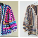 Granny Hexagon Horizon Cardigan Free Crochet Pattern