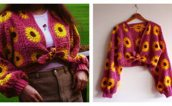 Granny Square Helia Bolero Free Crochet Pattern
