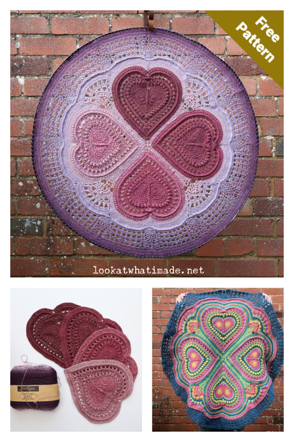 I Carry Your Heart Mandala Free Crochet Pattern