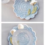 Lily of the Valley Coaster Free Crochet Pattern