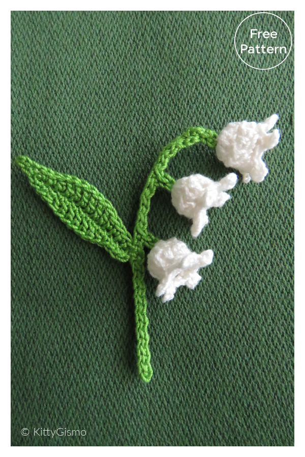 Lily of the Valley Flower Free Crochet Pattern 