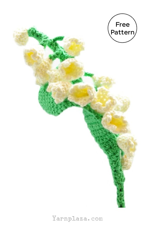 Lily of the Valley Flower Free Crochet Pattern