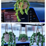 Mini Hanging Car Plant Free Crochet Pattern