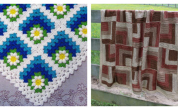 Mitered Blanket Crochet Patterns