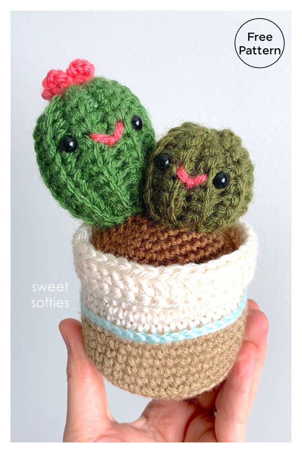 Mother's Day Cactus Amigurumi Doll Free Crochet Pattern