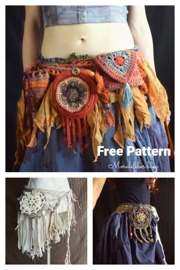 Pixie Pocket Belt Free Crochet Pattern