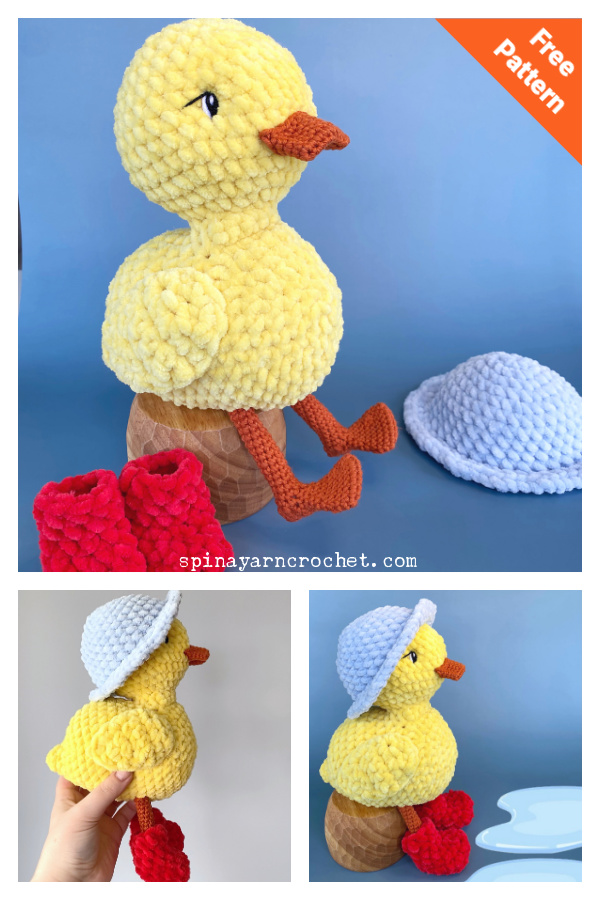 Spring Duck Amigurumi Free Crochet Pattern