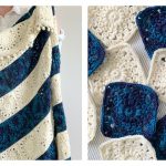 Summer Stripes Sunburst Blanket Free Crochet Pattern and Video Tutorial