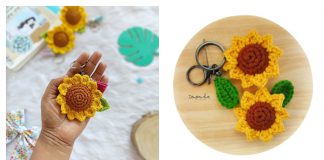 Sunflower Keychain Crochet Patterns