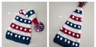 Bobbles and Stripes Hat Free Crochet Pattern