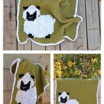 C2C Sheepy Baby Blanket Free Crochet Pattern