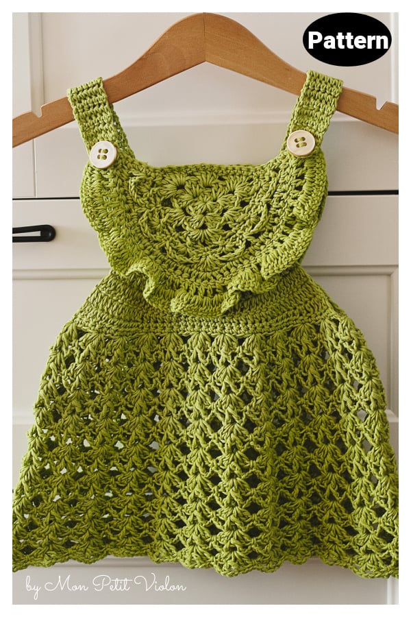 Granny Triangle Pinafore Dress Crochet Pattern
