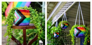 Pride Planter Cozies Free Crochet Pattern
