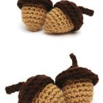 Acorn Amigurumi Free Crochet Pattern and Video Tutorial