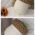 Acorn Pillow Free Crochet Pattern