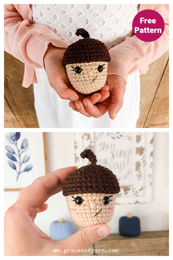 Amigurumi Acorn Free Crochet Pattern 