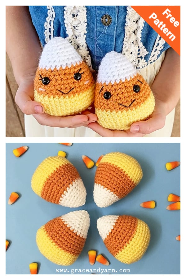 Amigurumi Candy Corn Free Crochet Pattern