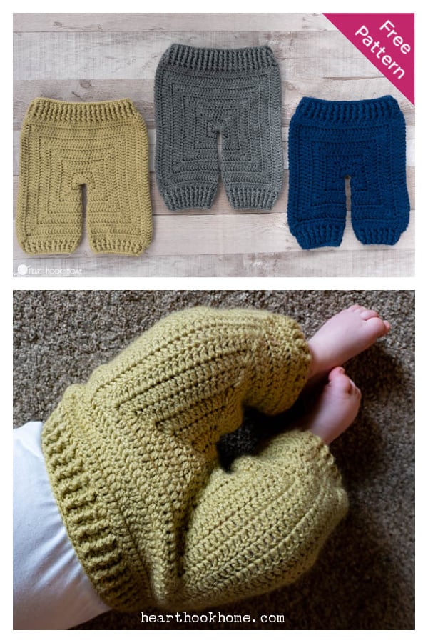 Baby Pants Free Crochet Pattern