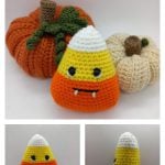 Candy Corn Amigurumi Monster Friend Free Crochet Pattern