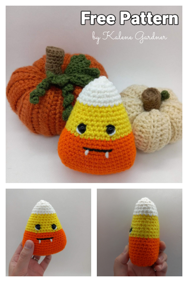 Candy Corn Amigurumi Monster Friend Free Crochet Pattern