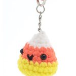 Candy Corn Keychain Amigurumi Free Crochet Pattern