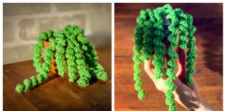 Dangling Curly Plant Free Crochet Pattern