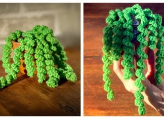 Dangling Curly Plant Free Crochet Pattern