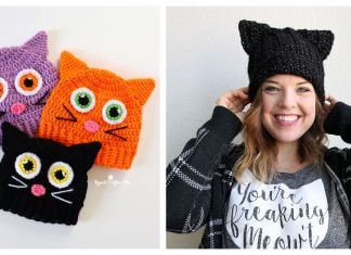 Halloween Cat Hat Free Crochet Pattern