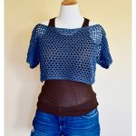 Honeycomb Mesh Crop Top Free Crochet Pattern