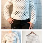 Honeycomb Pullover Sweater Crochet Pattern