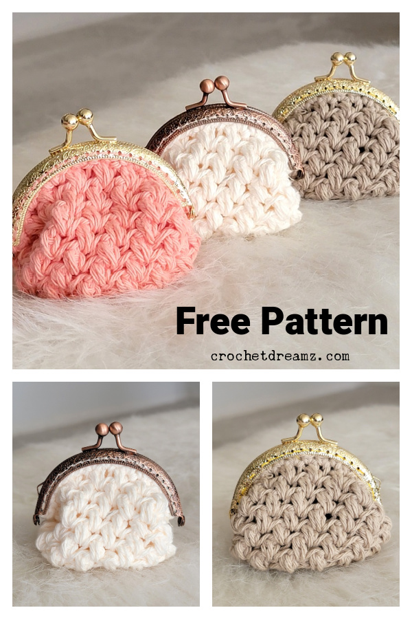 Kisslock Coin Purse Free Crochet Pattern 