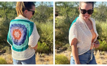Mandala Summer Cardigan Free Crochet Pattern and Video Tutorial