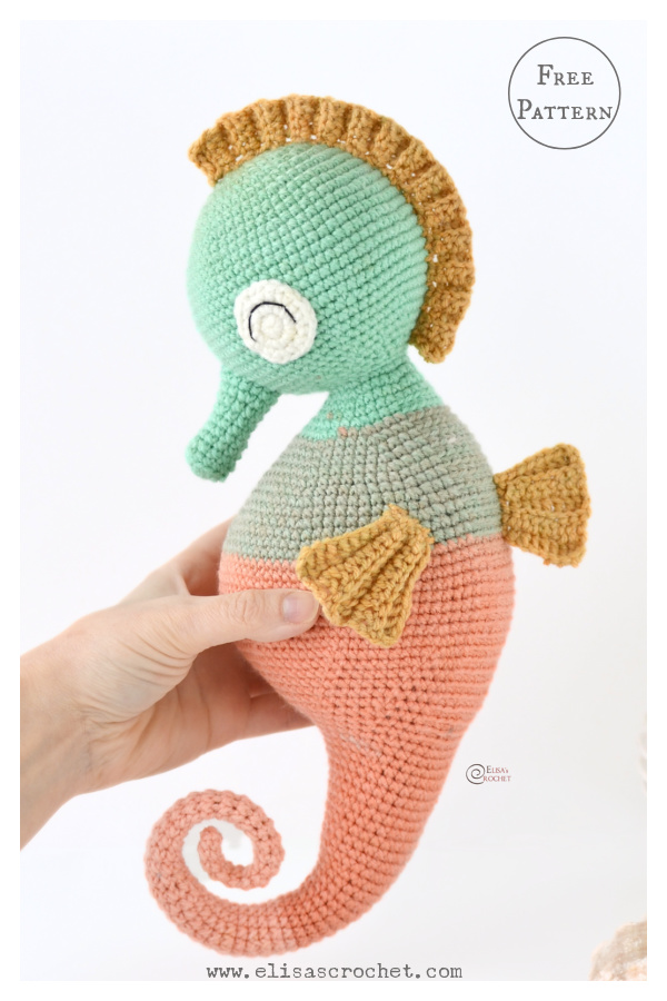 Neo the Seahorse Amigurumi Free Crochet Pattern