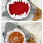 Shark Soup Bowl Cozy Free Crochet Pattern