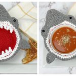 Shark Soup Bowl Cozy Free Crochet Pattern