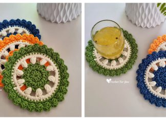 Wheelie Coasters Free Crochet Pattern