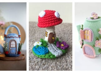 10+ Adorable Fairy House Crochet Patterns